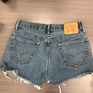 Vintage Levi’s upcycled cutoff shorts